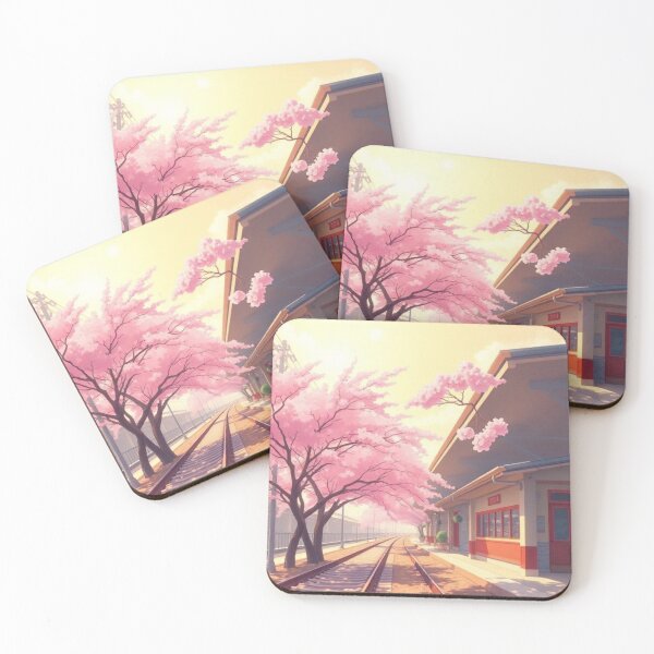 Item preview, Japanese Station with Sakura designed and sold by Asiantrendzz.