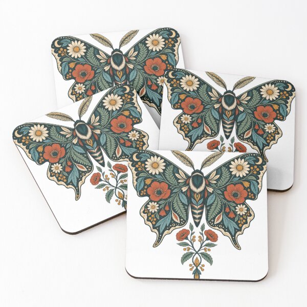Item preview, Midnight Pollinator – Botanical Moth designed and sold by Pixel & Ponder.