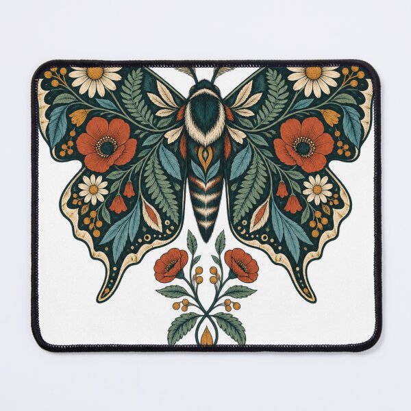Item preview, Midnight Pollinator – Botanical Moth designed and sold by Pixel & Ponder.