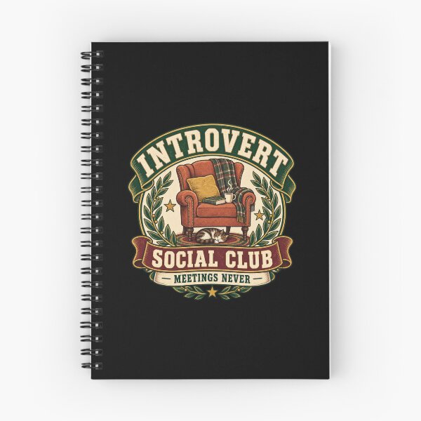 Item preview, Cozy Introvert Club Badge designed and sold by Side Quest Co..