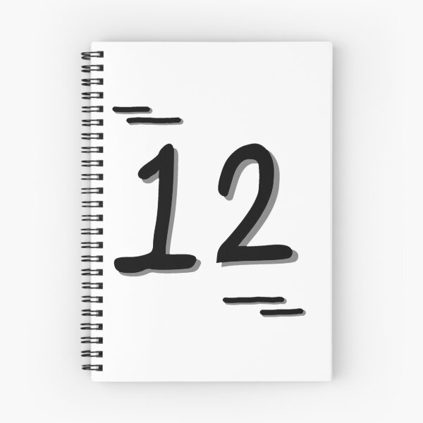 Item preview, Number 12 - Bold Black Artistic Numeral Design designed and sold by Dyche Studio.