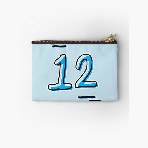 Item preview, Number 12 - Bold Blue Artistic Numeral Design designed and sold by Dyche Studio.