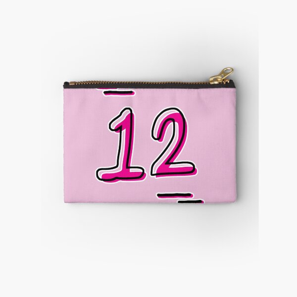 Item preview, Number 12 - Bold Pink Artistic Numeral Design designed and sold by Dyche Studio.