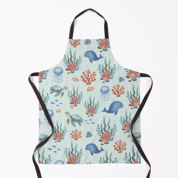 Item preview, Whimsical Ocean Friends Seamless Pattern designed and sold by SheHood.