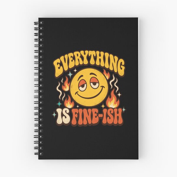 Item preview, Everything Is Fine-ish Retro Smiley designed and sold by Side Quest Co..