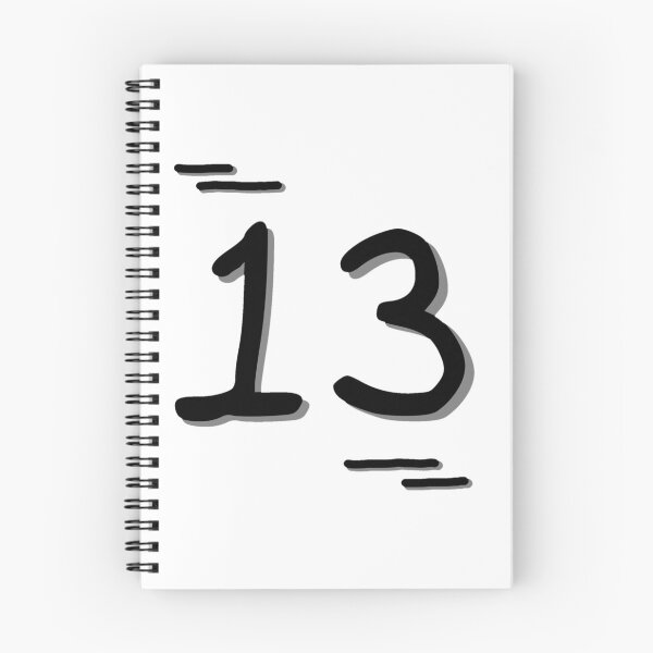 Item preview, Number 13 - Bold Black Artistic Numeral Design designed and sold by Dyche Studio.