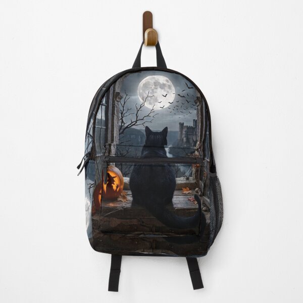 Item preview, Black Cat Window View Full Moon Halloween designed and sold by Mindworx21.