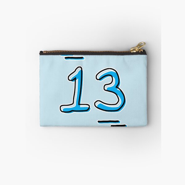Item preview, Number 13 - Bold Blue Artistic Numeral Design designed and sold by Dyche Studio.
