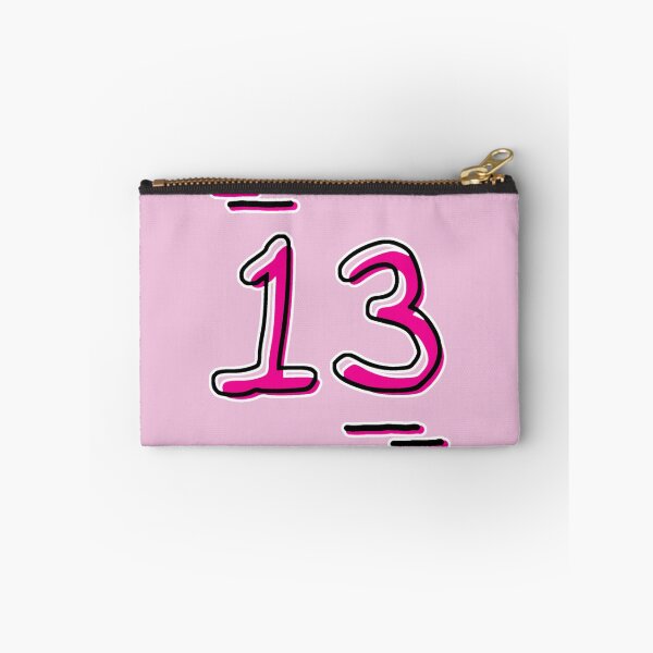 Item preview, Number 13 - Bold Pink Artistic Numeral Design designed and sold by Dyche Studio.