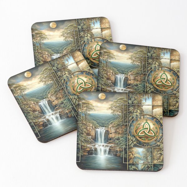 Item preview, The Verdant Orrery Abstract Landscape designed and sold by Dream Mythos Studios.