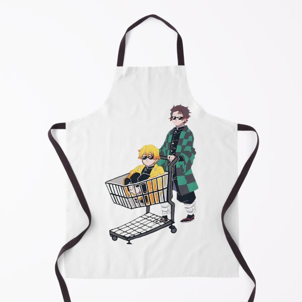 Item preview, Tanjiro and Zenitsu Shopping Adventure in a Supermarket Illustration designed and sold by Dodybeatz.