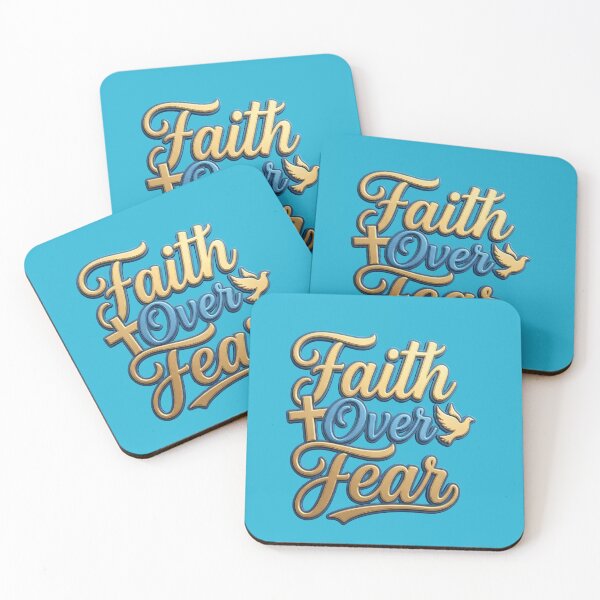 Item preview, Faith Over Fear Retro Christian Design - Cross and Dove designed and sold by Heart Hope Shop.