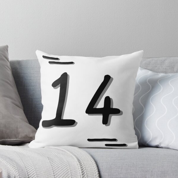 Item preview, Number 14 - Bold Black Artistic Numeral Design designed and sold by Dyche Studio.