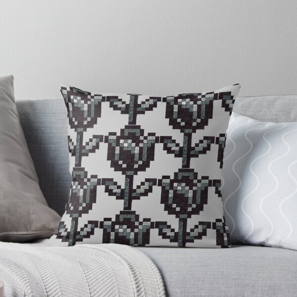 Item preview, Hand Drawn Black Pixel Flower designed and sold by Shift-Tab.