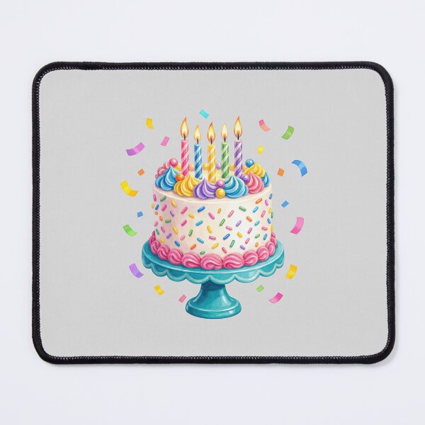 Item preview, Birthday Cake With Candles and Confetti designed and sold by hattie's.