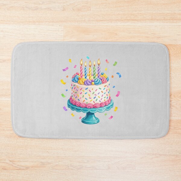 Item preview, Birthday Cake With Candles and Confetti designed and sold by hattie's.