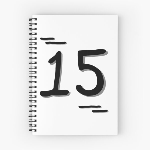 Item preview, Number 15 - Bold Black Artistic Numeral Design designed and sold by Dyche Studio.