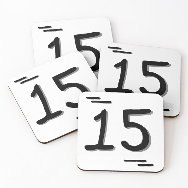 Item preview, Number 15 - Bold Black Artistic Numeral Design designed and sold by Dyche Studio.