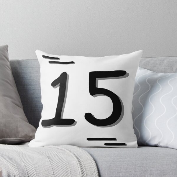 Item preview, Number 15 - Bold Black Artistic Numeral Design designed and sold by Dyche Studio.
