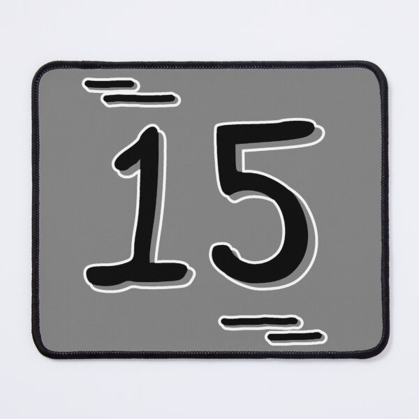 Item preview, Number 15 - Bold Black Artistic Numeral Design designed and sold by Dyche Studio.