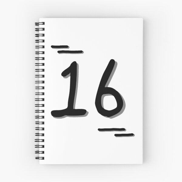 Item preview, Number 16 - Bold Black Artistic Numeral Design designed and sold by Dyche Studio.