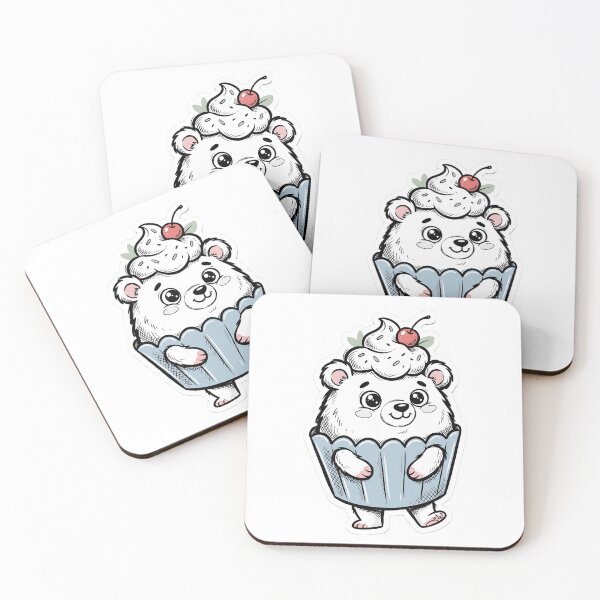 Item preview, Cute Bear in Cupcake Costume designed and sold by Jackal's Box of Chaos.
