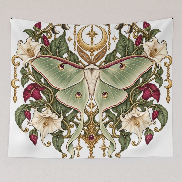 Item preview, Celestial Luna Moth Garden designed and sold by DukeNiko.