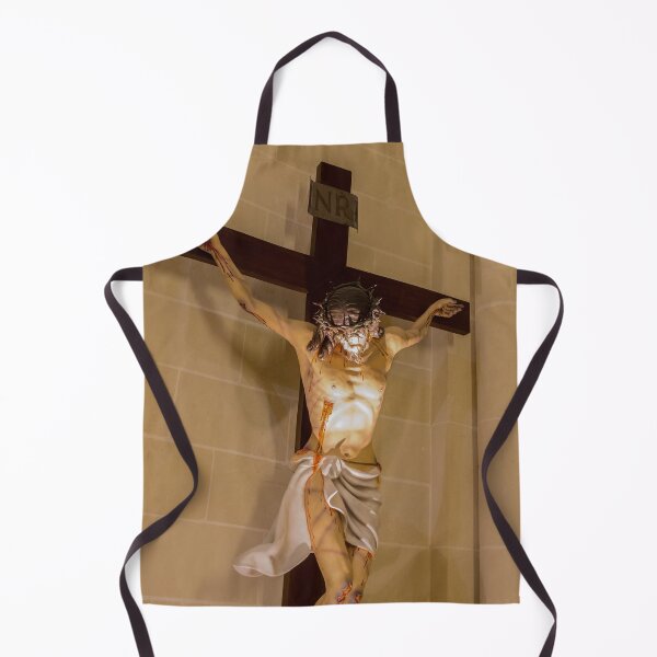 Item preview, Jesus Crucifix Statue On Cross In Church Interior Depicting Crucifixion And Religious Suffering designed and sold by Nmallia.