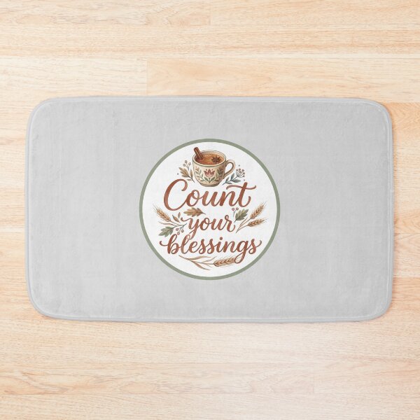 Item preview, Count Your Blessings Chai Mug Badge designed and sold by hattie's.