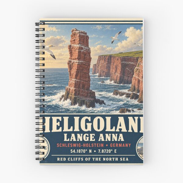 Item preview, Heligoland Lange Anna – Vintage North Sea Landscape designed and sold by naturalsurvival.