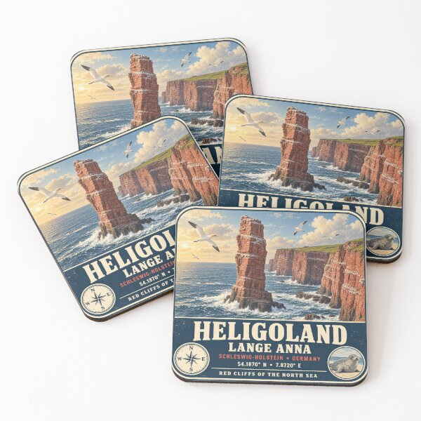 Item preview, Heligoland Lange Anna – Vintage North Sea Landscape designed and sold by naturalsurvival.