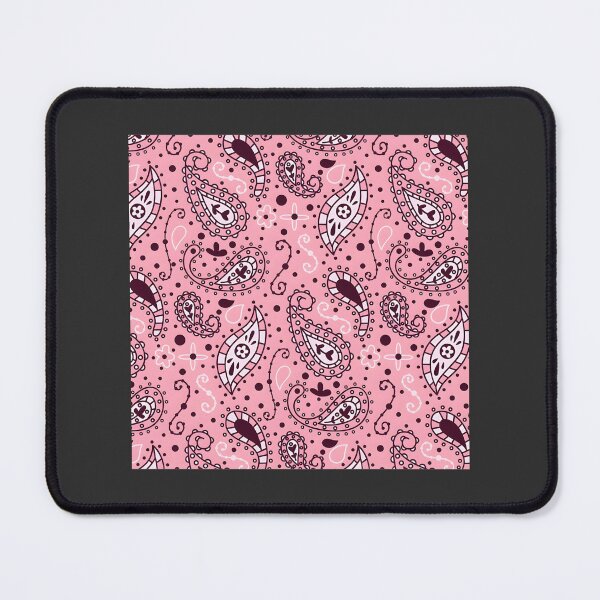 Item preview, Pink Paisley Bandana Pattern Design with Classic Floral Motifs designed and sold by crusni.