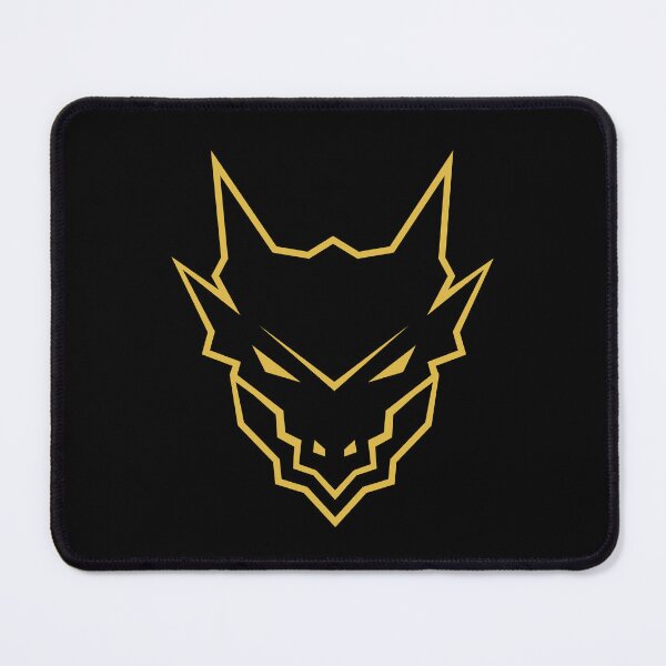 Item preview, Black and Gold Geometric Dragon - Aggressive Esports Mascot Logo designed and sold by THROUGH-LIFE.