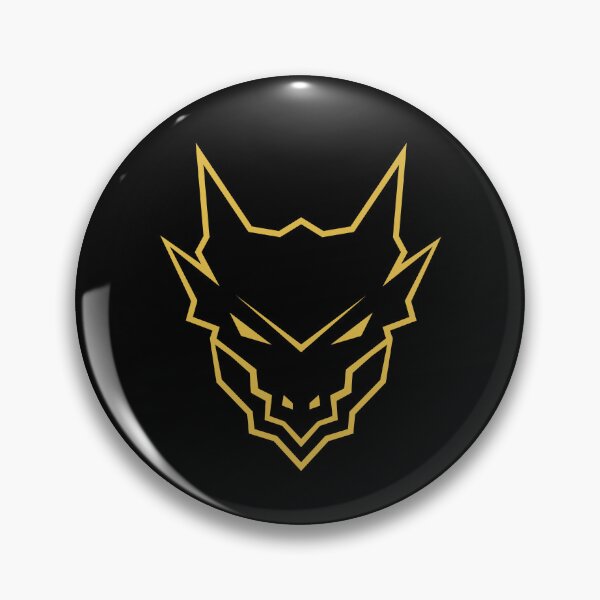 Item preview, Black and Gold Geometric Dragon - Aggressive Esports Mascot Logo designed and sold by THROUGH-LIFE.