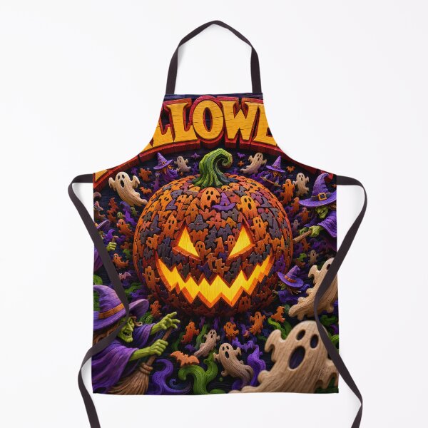 Item preview, Gothic Halloween Pumpkin Carving Art - 3D Jigsaw Witch Graphic designed and sold by VisualVerseLab.