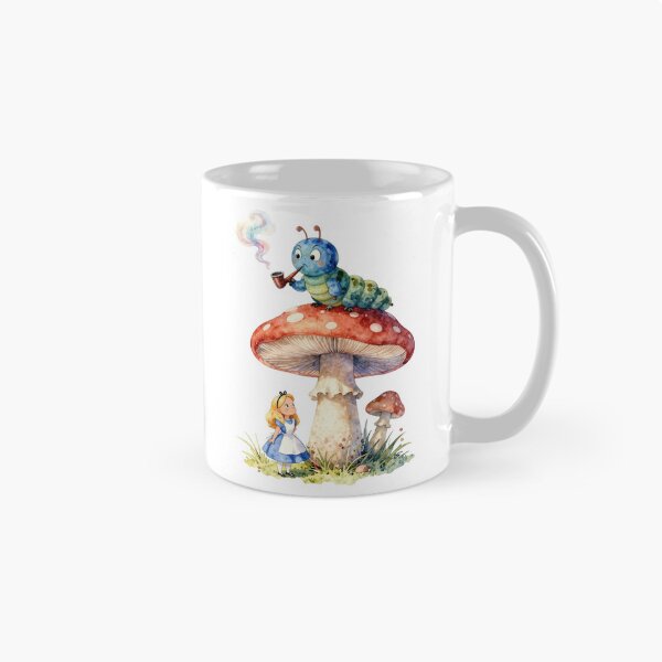 Item preview, Alice and the Caterpillar Watercolor Wonderland Art designed and sold by WildArtIT.