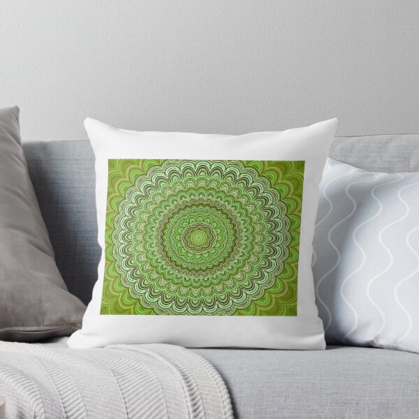 Item preview, Intricate Green Mandala Art Design for Meditation and Relaxation designed and sold by crusni.
