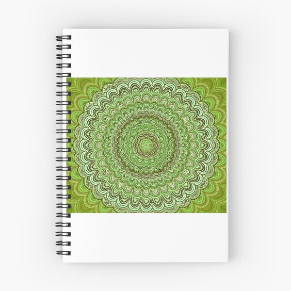 Aperçu de l'œuvre Intricate Green Mandala Art Design for Meditation and Relaxation créée et vendue par crusni.
