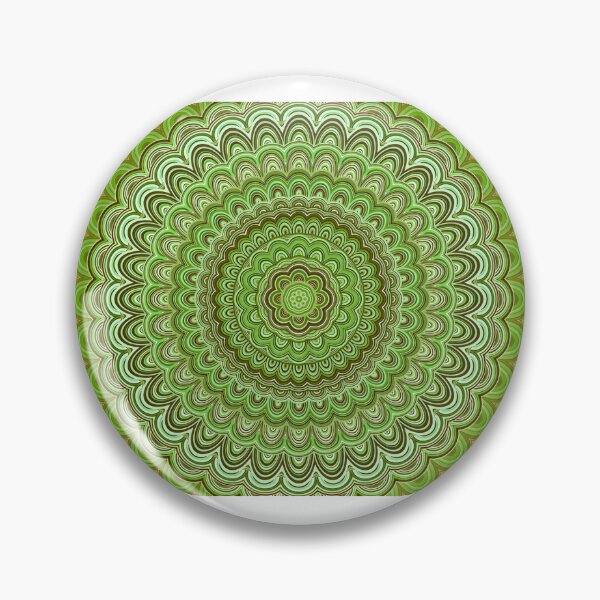 Item preview, Intricate Green Mandala Art Design for Meditation and Relaxation designed and sold by crusni.
