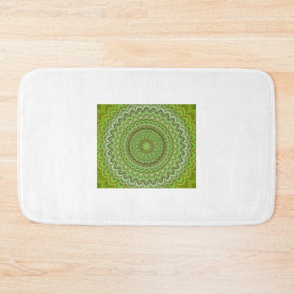 Item preview, Intricate Green Mandala Art Design for Meditation and Relaxation designed and sold by crusni.