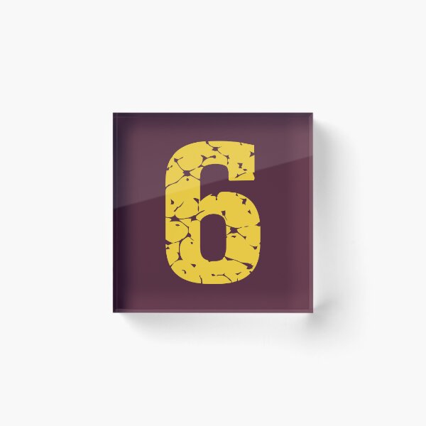 Item preview, Number 6, Yellow #6 designed and sold by Jeallan Designs.