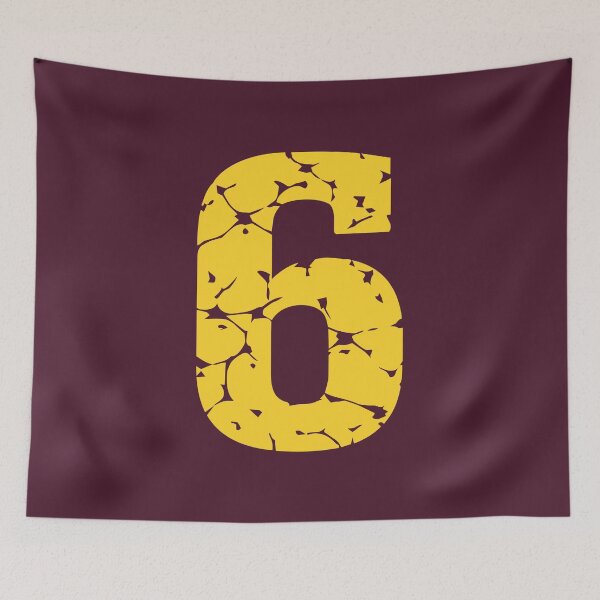 Item preview, Number 6, Yellow #6 designed and sold by Jeallan Designs.