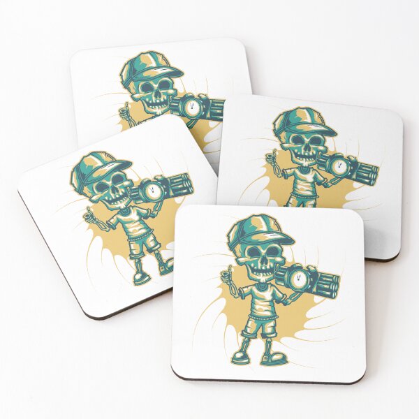 Item preview, Cool Skeleton Holding Time Bomb Illustration designed and sold by DesignByUmza.