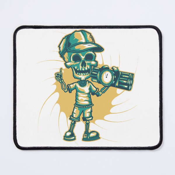 Item preview, Cool Skeleton Holding Time Bomb Illustration designed and sold by DesignByUmza.