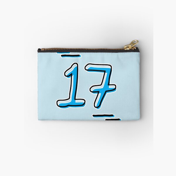 Item preview, Number 17 - Bold Blue Artistic Numeral Design designed and sold by Dyche Studio.