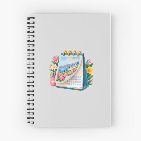 Item preview, Seaside Calendar Page Turning Illustration designed and sold by hattie's.