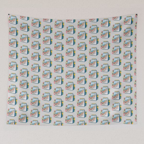 Item preview, Seaside Calendar Page Turning Illustration designed and sold by hattie's.
