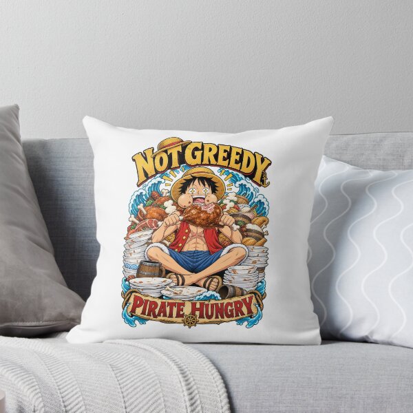 Item preview, Hungry Luffy – Not Greedy Pirate Hungry designed and sold by Univers-shop.