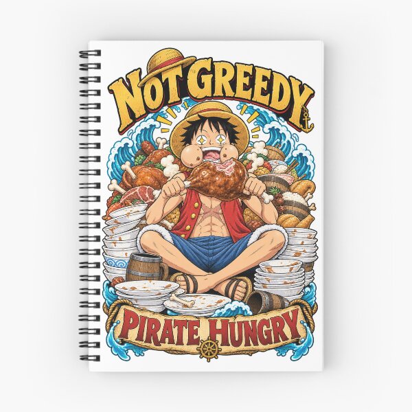 Item preview, Hungry Luffy – Not Greedy Pirate Hungry designed and sold by Univers-shop.