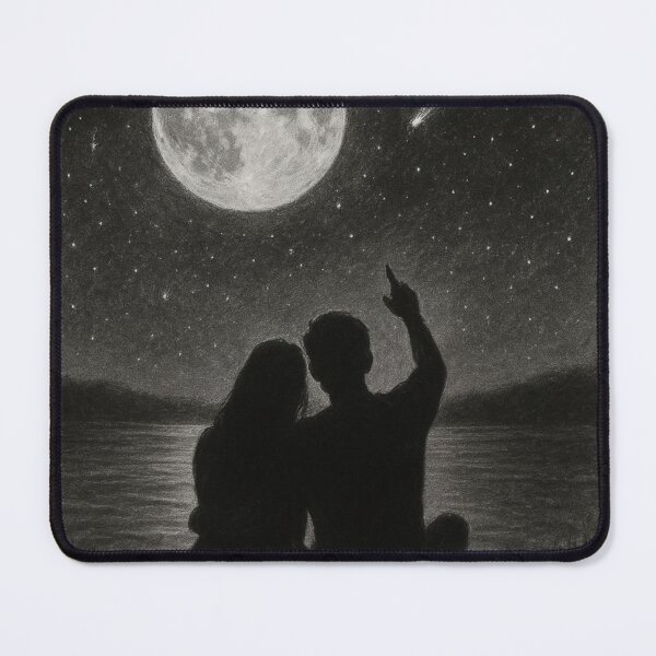 Item preview, Under the Moonlight – Romantic Stargazing Couple designed and sold by aloksahu123.